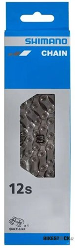 řetěz SHIMANO CN-M6100 12 speed Deore 126 článků,se spojkou Qick-link, v krabičce