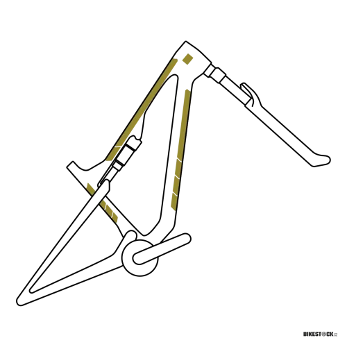 sada ochranných samolepek MUCKY NUTZ Frame Skinz Clear lesklé