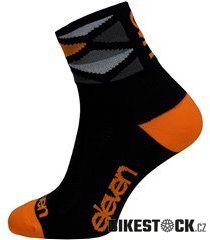 ponožky ELEVEN Howa Rhomb Orange vel. 8-10 (L) černé/orange