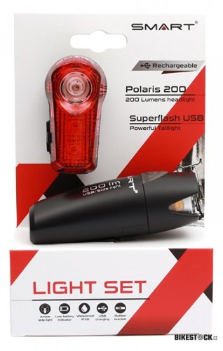 sada osvětlení SMART Polaris 200 / Superflash USB