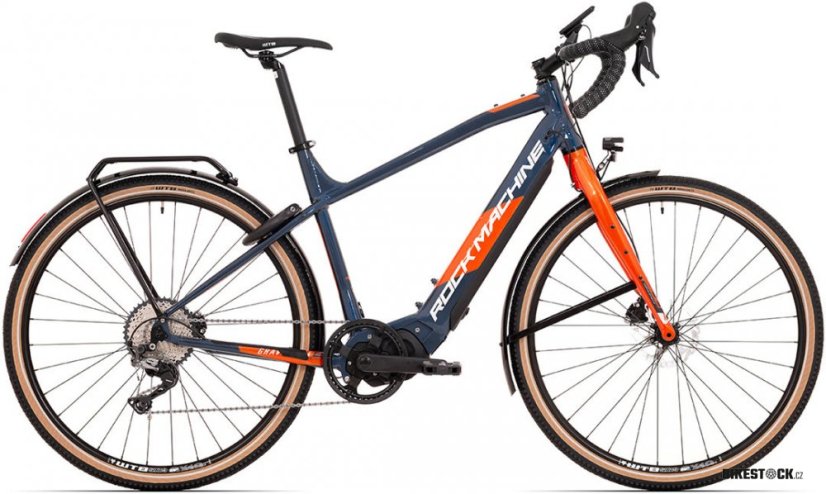 ROCK MACHINE Gravelride e500 Touring blue/orange - Size: M (2024)