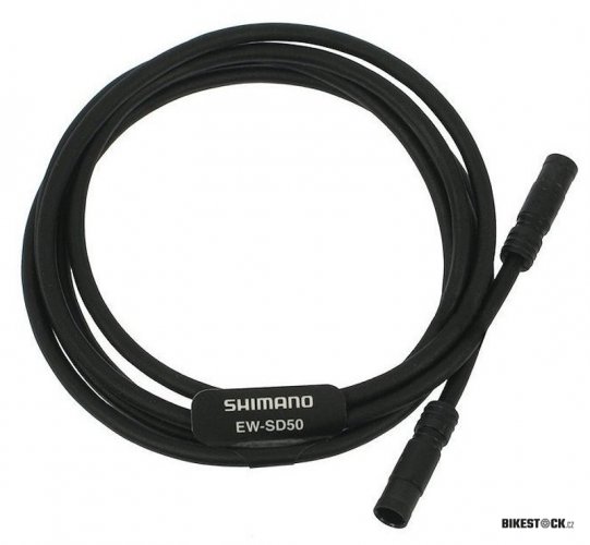 kabel Shimano STePS, Di2 850 mm pro vnější vedení, černý EWSD50