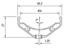 ráfek MACH1 27,5" Trucky 40 disc 32děr/1nýt černý
