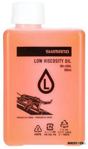 minerální olej hydraulický SHIMANO nízkoviskózní 500 ml SM-LVOIL