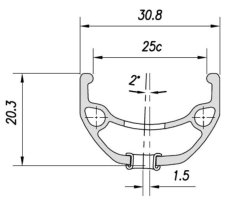ráfek MACH1 28" Kargo  disc 36/1nýt černý