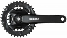 kliky SHIMANO FC-MT101-L 175mm 36-22 zubů, černé, 9 speed, bez krytu, pro osu čtyřhran, v krabičce