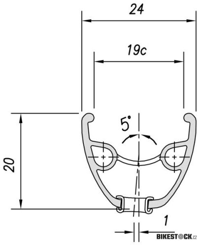 ráfek MACH1 29" Neo disc 32děr/1nýt černý