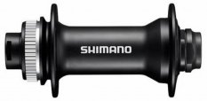 náboj disc SHIMANO HB-MT400-B 32děr Center lock 15mm e-thru-axle 110mm přední černý v krabičce