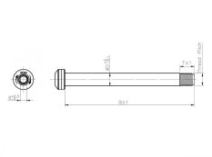 osa zadní JAVAX 12x148 mm (178/18 mm) černá