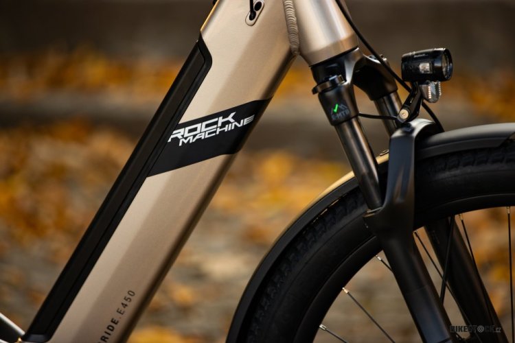 elektrokolo Rock Machine Crossride e450 FS Touring Sand Grey/Black