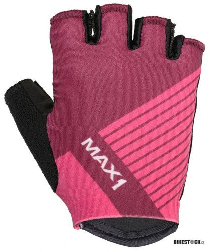 dětské krátkoprsté rukavice MAX1 Raceday fialovo/růžové