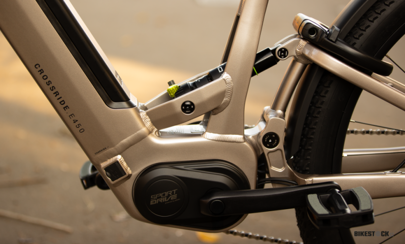 elektrokolo Rock Machine Crossride e450 FS Touring Sand Grey/Black