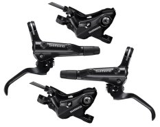 brzda kotoučová SHIMANO MT501/MT520 čtyřpístkové přední a zadní komplet bez kotoučů (zadní J-kit)