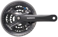 kliky SHIMANO Acera FC-M361, 175mm, 42-32-22 zubů, černé, s krytem , 7/8 speed, čtyřhran,, v krabičc