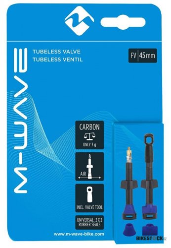 bezdušové ventilky M-WAVE Carbon