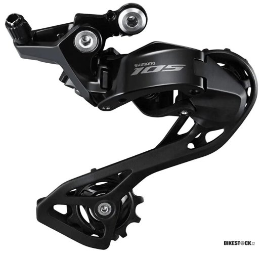 měnič SHIMANO 105 RD-R7100, 12 speed dlouhé vodítko černý, v krabičce