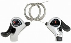 řazení SHIMANO SL-TX50-L+7 3x7 rychlostí  SIS (pár), v krabičce