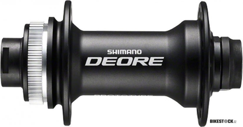 náboj disc Shimano Deore HB-M6010-B 32děr Center Lock 15mm e-thru-axle 110mm přední černý v krabičce