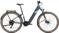 elektrokolo Rock Machine Crossride e450 Touring lesklá metalická modrá/stříbrná