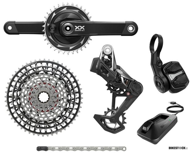sada SRAM XX SL T-Type Eagle Transmission Powermeter AXS, kliky 170mm