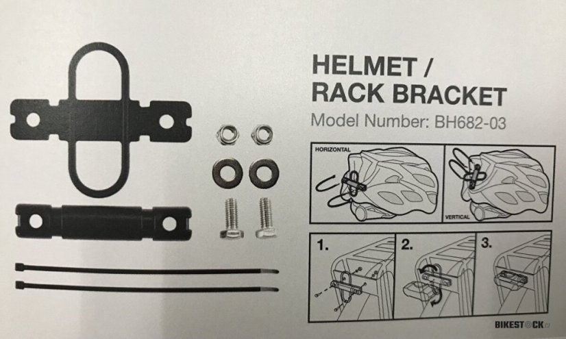 držák SMART pro blikačku USB RL-324 na koš/nosič/přilbu