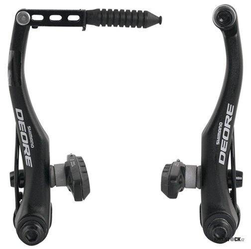 brzdy SHIMANO Deore BR-T610-L V-brake černé (pár), botky M70CT4 (jedna čelist)