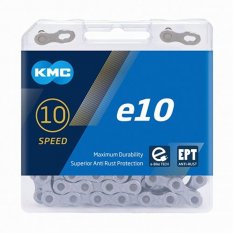 řetěz KMC e10 E-bike EPT šedý v krabičce 136 čl.