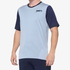 dres 100% Ridecamp Short Sleeve Jersey light slate/navy