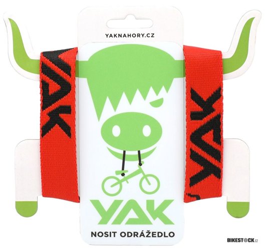 popruh YAK červená/černá