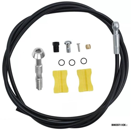 hydraulická hadička SHIMANO SM-BH90-SBL černá, 1700 mm, s přírubou, na blistru