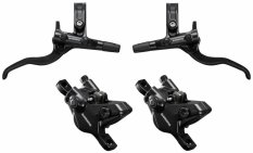brzda kotoučová SHIMANO Deore MT410 p+z (850+1600 mm) komplet bez kotoučů (zadní J-kit)