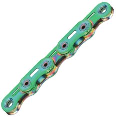 řetěz KMC X Flattop Aurora Green 126 článků v krabičce, úprava WAX