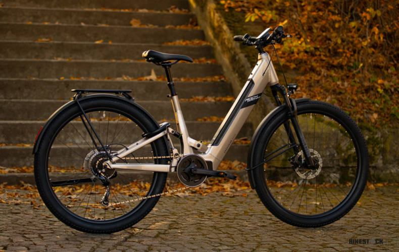 elektrokolo Rock Machine Crossride e450 FS Touring Sand Grey/Black