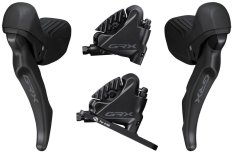 řazení SHIMANO GRX RX610 dual control 1x12 speed, třmeny BR-RX400 (pár) J-kit