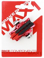 brzdová botka silniční MAX1 Race 55 mm výměnná červený elox