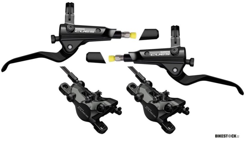 brzda kotoučová SHIMANO Cues U8000 p+z (1000+1700 mm) komplet bez kotoučů, (P+Z J-kit) v krabičkách