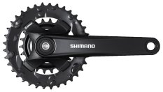 kliky SHIMANO FC-MT101-L 170mm 36x22, černé, bez krytu, 9 speed, pro osu čtyřhran, v krabičce