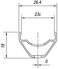 ráfek MACH1 29" FRZ-XC 32děr/černý