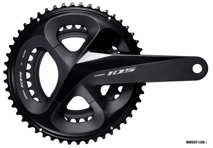 kliky SHIMANO 105 FC-R7000, 175mm, 50-34zubů, 11 speed, bez středového ložiska