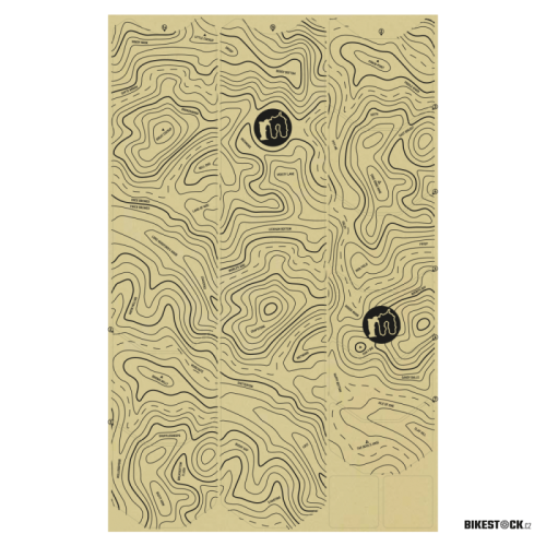 sada ochranných samolepek MUCKY NUTZ Frame Skinz Contours matné