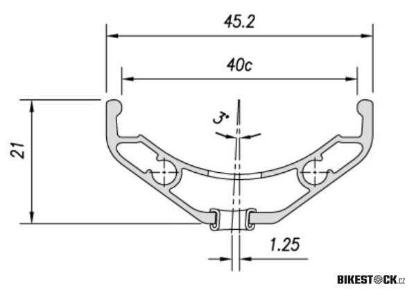 ráfek MACH1 27,5" Trucky 40 disc 32děr/1nýt černý