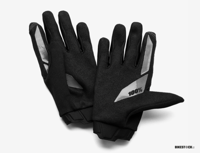 dlouhoprsté rukavice 100% Ridecamp černé
