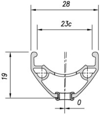 ráfek MACH1 29" Cross-R 23 32děr/1nýt černý