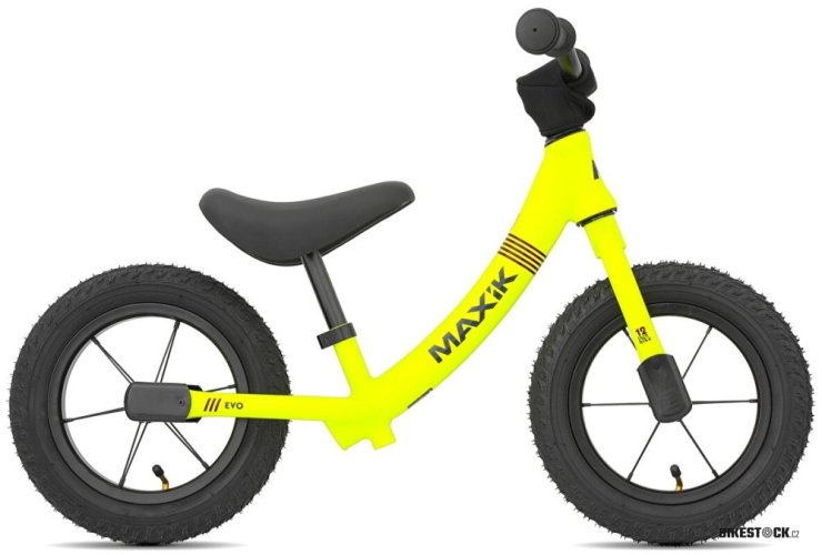 odrážedlo MAXÍK Evo Lite fluo žlutá/fialová