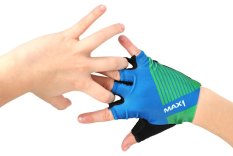 dětské krátkoprsté rukavice MAX1 Raceday modro/zelené